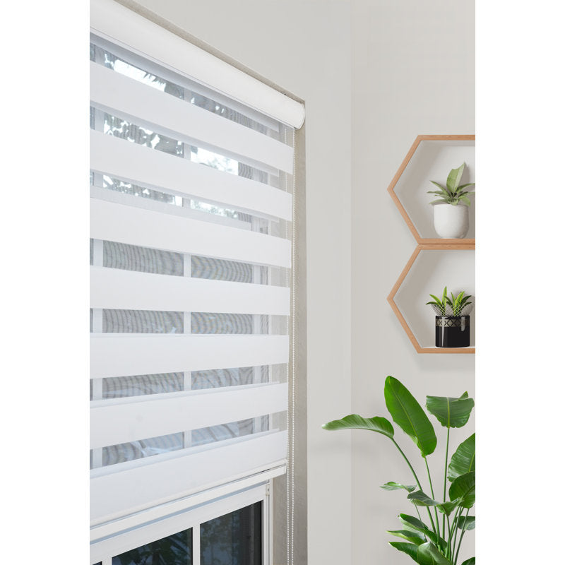 Zebra Roller Blinds - Dual Layer Light Filtering Window Shades