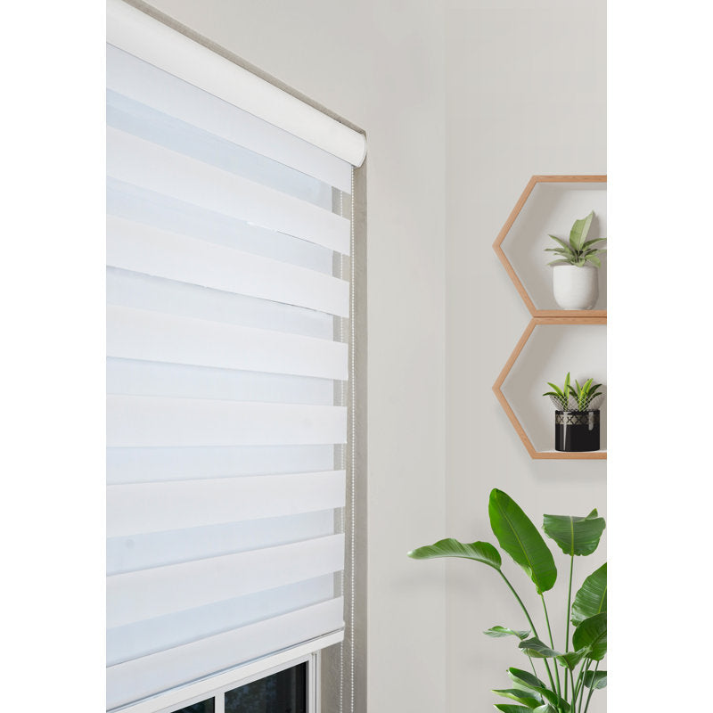 Zebra Roller Blinds - Dual Layer Light Filtering Window Shades