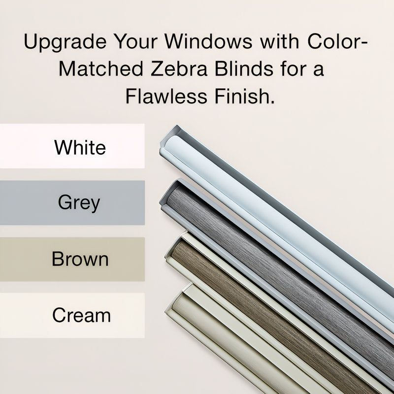 Zebra Roller Blinds - Dual Layer Light Filtering Window Shades