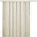 Ribbed Alabaster Room Darkening Vertical Blind for Home & Office