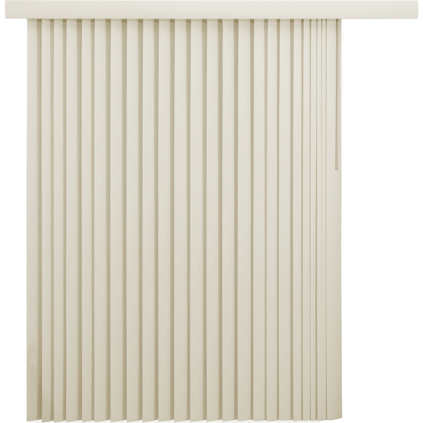 Ribbed Alabaster Room Darkening Vertical Blind for Home & Office