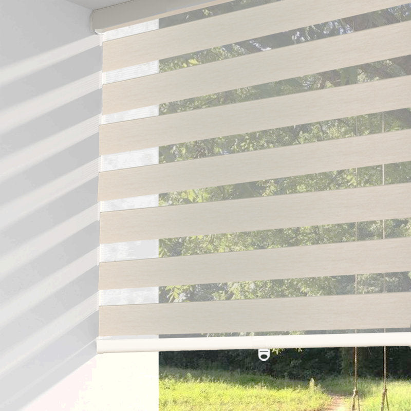 Cordless Zebra Shades - Dual Layer Day & Night Light Filtering Blinds
