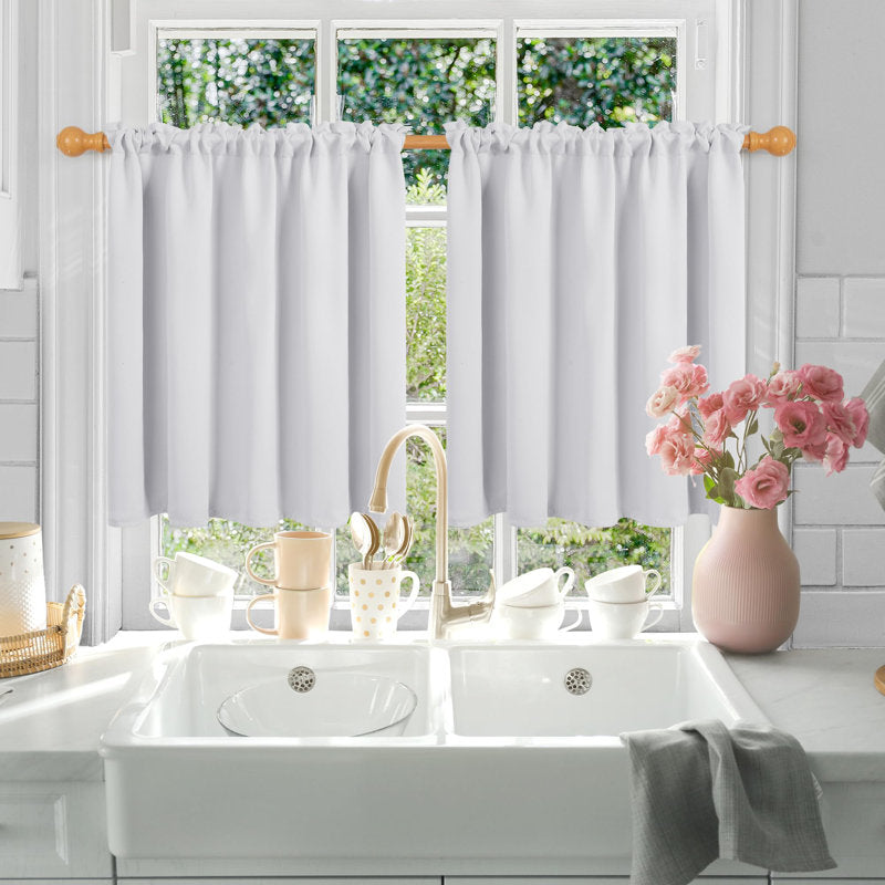 Short Blackout Curtains - Thermal Insulated Set for Bedroom & Nursery