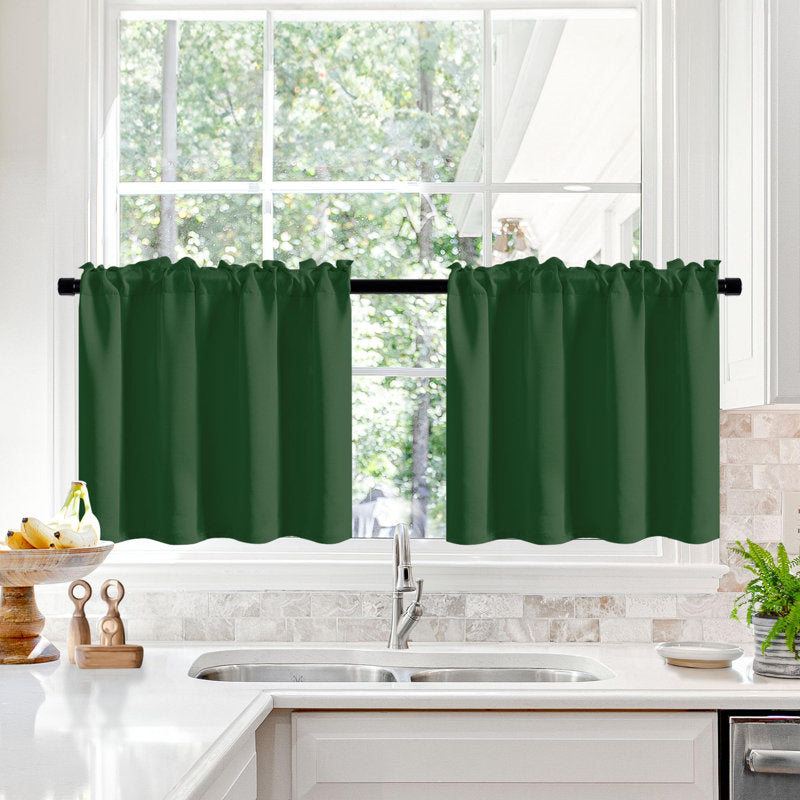 Short Blackout Curtains - Thermal Insulated Set for Bedroom & Nursery