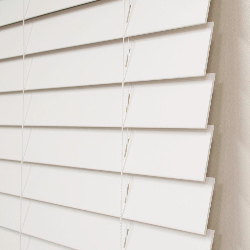 Room Darkening Faux Wood Blinds - 2.5" Cordless Venetian Blinds