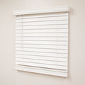 Room Darkening Faux Wood Blinds - 2.5" Cordless Venetian Blinds