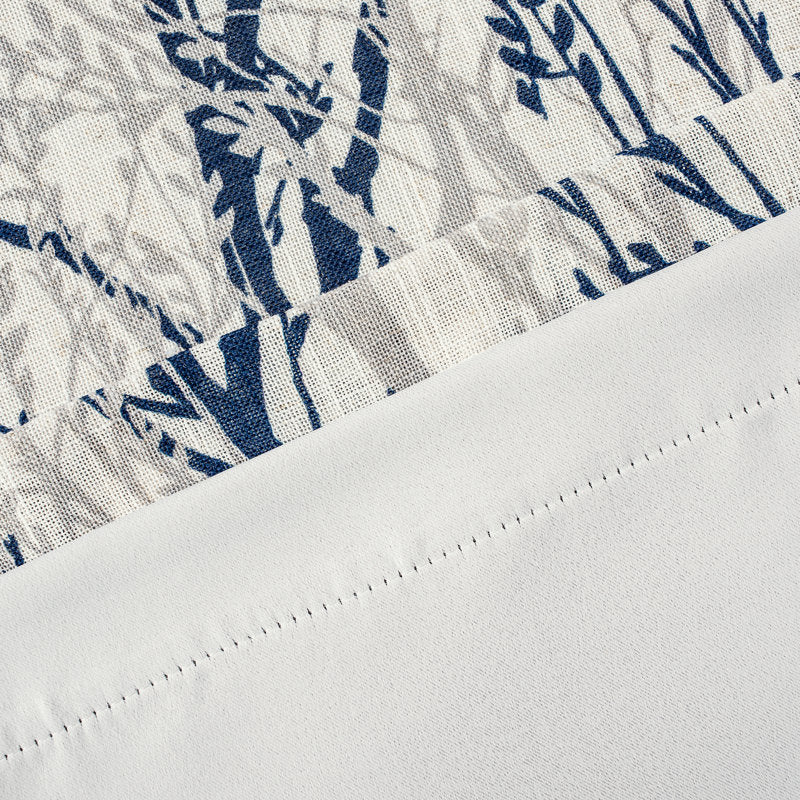 Tree Branch Linen Blackout Valance - Thermal Insulated Window Decor