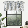 Tree Branch Linen Blackout Valance - Thermal Insulated Window Decor
