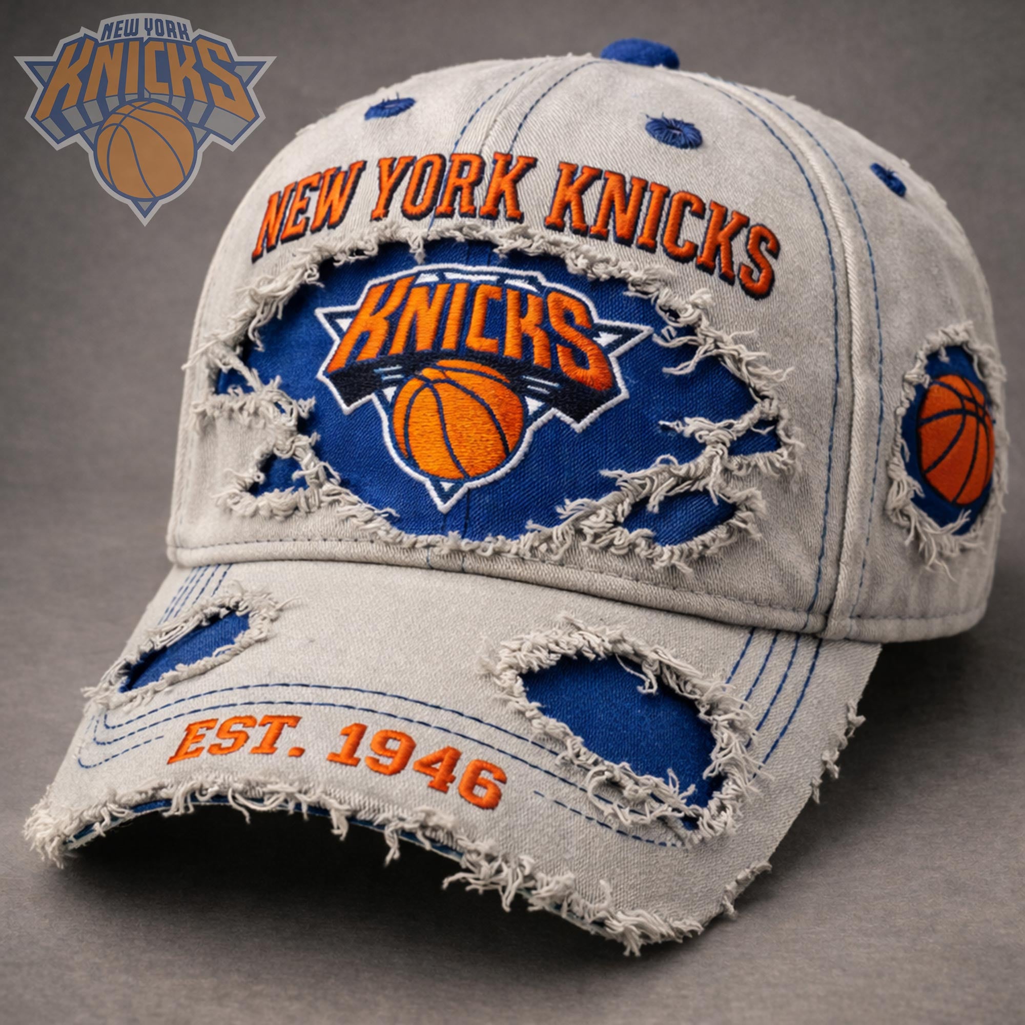 New York Knicks Hat 1946�2026 Anniversary Vintage Hat Knicks Merch Gifts For Basketball Fan