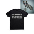 When The Power Of Love Beats The Love Of Power The World Knows Peace Shirt Rooftoppers Graphic Tee