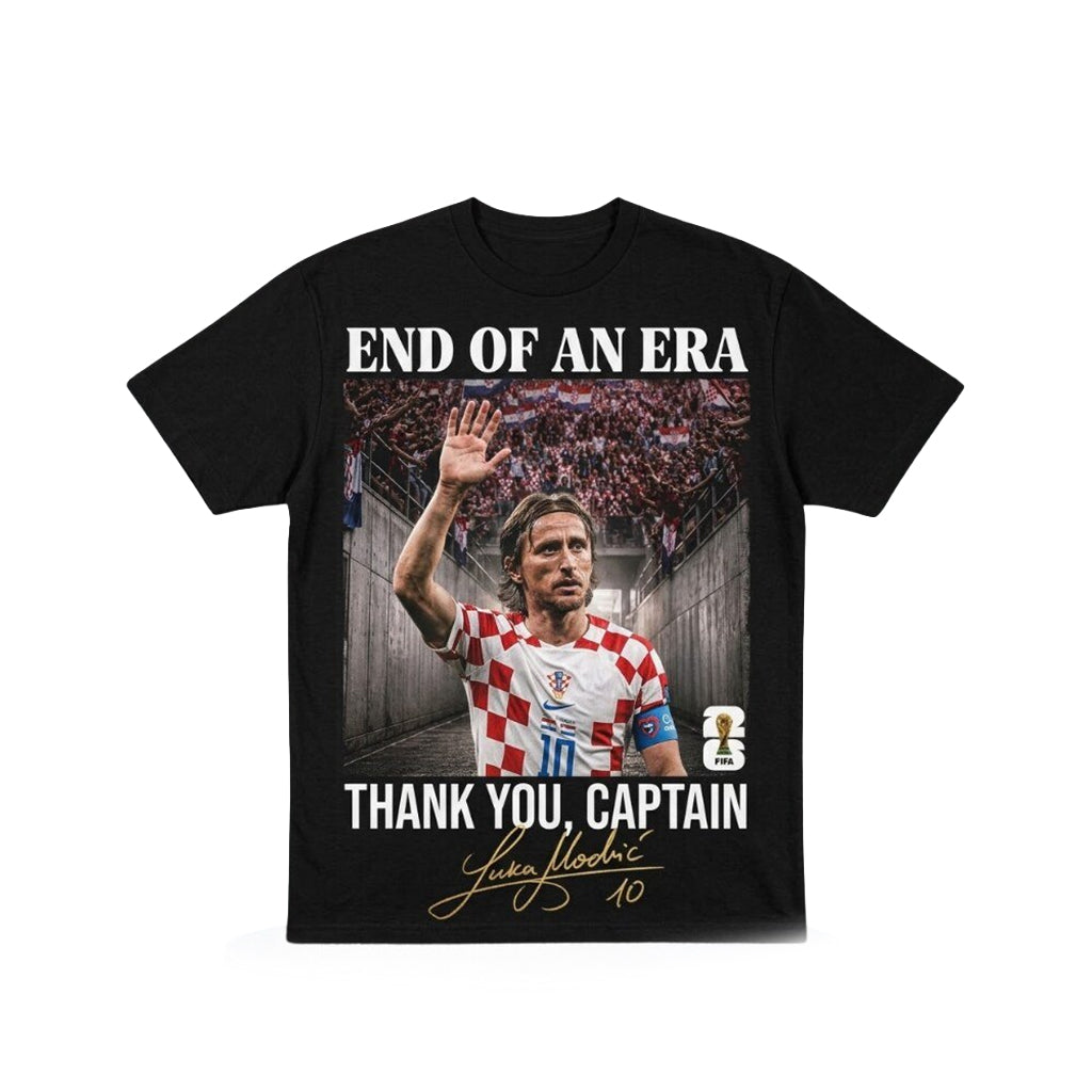 Luka Modric Shirt End Of An Era Thank You Captain T-Shirt #10 Luka Modric Merch Signed