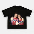 Erling Haaland And Martin Odegaard Norway Smoking Middle Finger T-Shirt Funny Humor Shirts