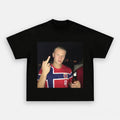 Erling Haaland T-Shirt Middle Finger Funny Shirt Norway Football Team Meme Apparel Gift For Fan
