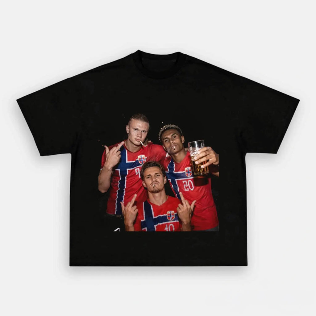 Norway National Team Middle Finger Shirt Funny Meme Football Apparel Gag Gift For Men