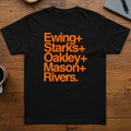 90S New York Knicks Basketball Players Roster Ewing Oakley Starks T-Shirt NY Knicks Merch