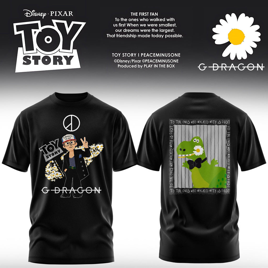 G-Dragon X Toy Story 5 Daisy Rex Artwork T-Shirt 2026 G-Dragon Merch Cool Gifts For Her