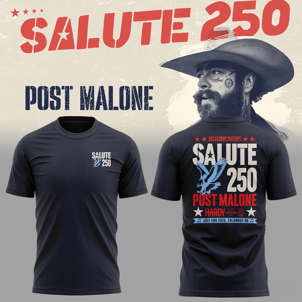 Post Malone Salute 250 Columbus OH Shirt Post Malone Merch Present For Husband