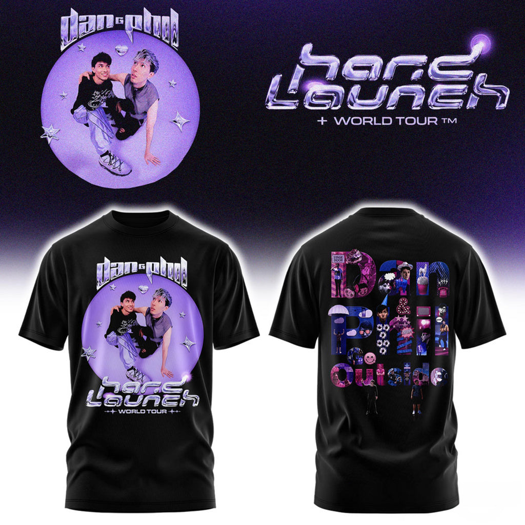 Dan And Phil Announce Hard Launch World Tour 2026 T-Shirt Dan And Phil Merch Brother Gifts