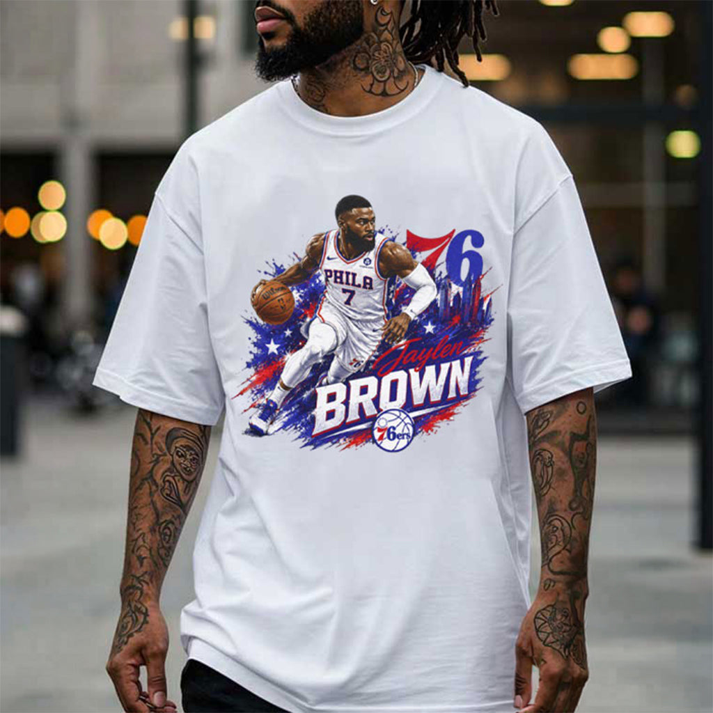 Jaylen Brown Basketball Player Philadelphia 76ers T-Shirt Jaylen Brown Merch Gifts For Fan