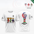 FIFA World Cup 2026 Soccer Tournament Mascot Trophy T-Shirt  Fan Merch Gifts For Soccer Lovers