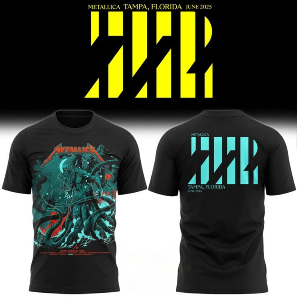 Metallica M72 World Tour Glasgow Special T-Shirt Metallica Merch Music Gift Ideas For Guys