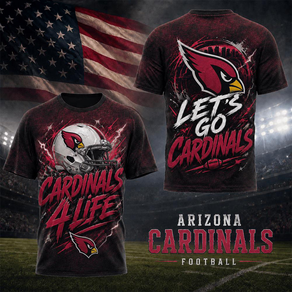Arizona Cardinals For Life T-Shirt 2026 Arizona Cardinals Merch Present For Football Lovers