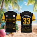 Pittsburgh Steelers Est 1933 Skyline T-Shirt Pittsburgh Steelers Merch Gifts For Football Fans