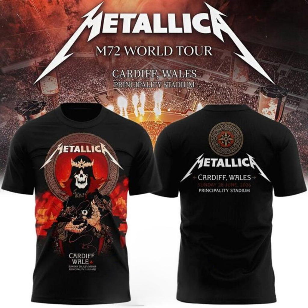 Metallica M72 World Tour Glasgow Special T-Shirt Metallica Merch Music Lover Gifts For Him
