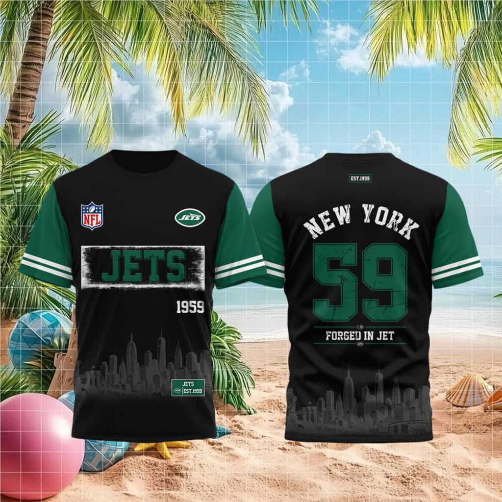 New York Jets Est 1959 Skyline T-Shirt Jets Merch Football Fan Shirt Best Gift For Dad