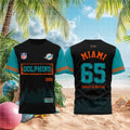 Miami Dolphins Est 1965 Skyline T-Shirt Miami Dolphins Merch Football Fan Shirt Gift For Him