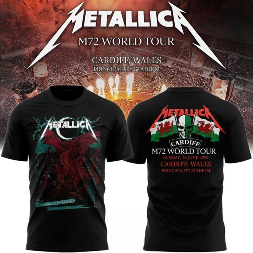 Metallica M72 World Tour Glasgow Special T-Shirt Metallica Merch Music Lovers Gifts