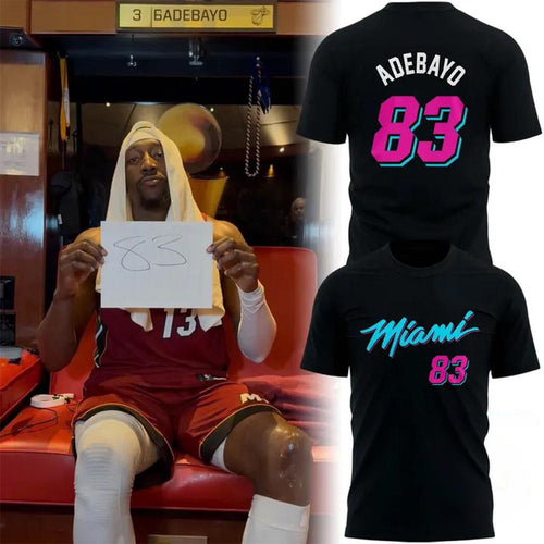 Bam Adebayo 83-Point Game Miami Heat Shirt Bam Adebayo Merch Basketball Enthusiast Gifts