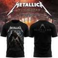 Metallica M72 World Tour Glasgow Special T-Shirt Metallica Merchandise Fan Gear