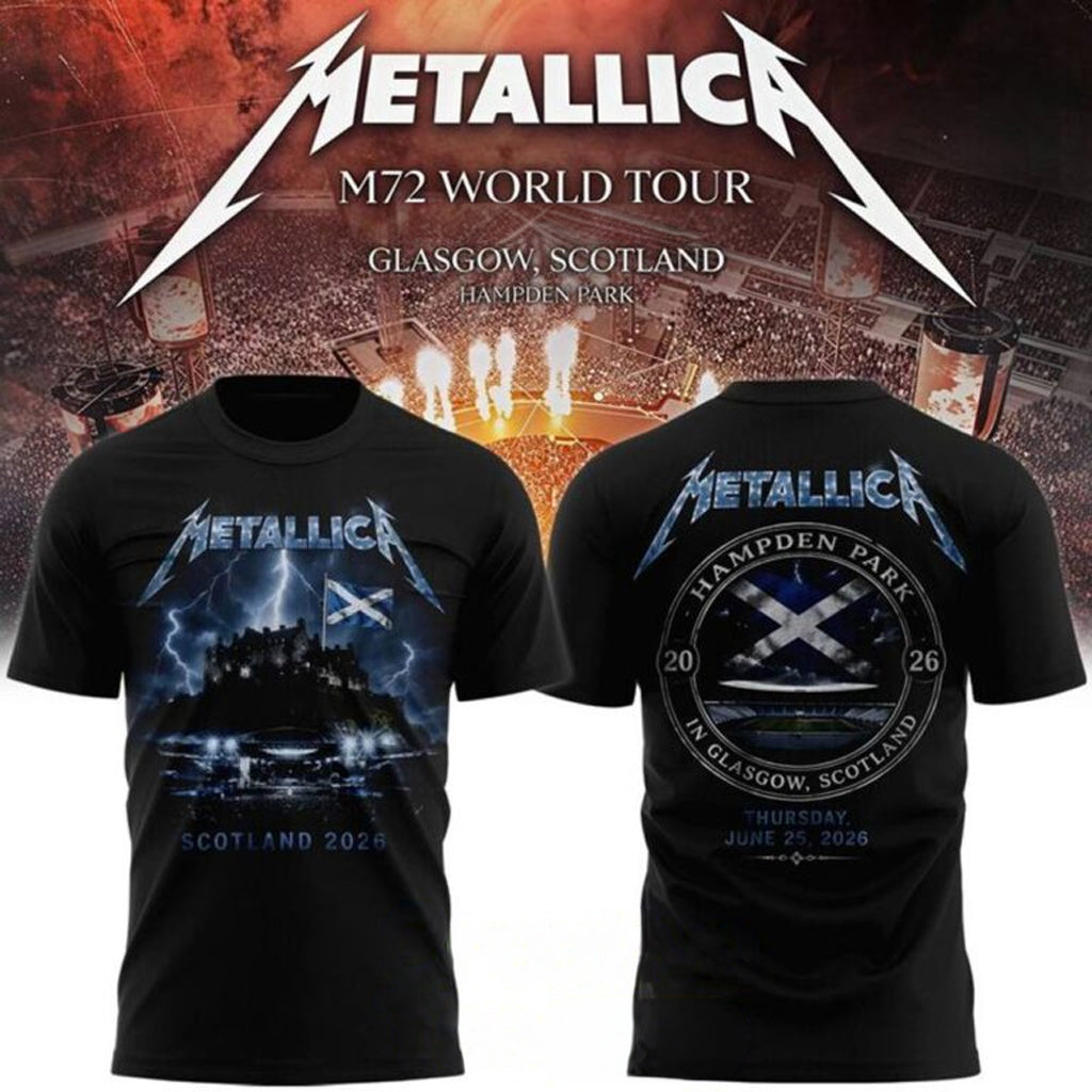 Metallica M72 World Tour Glasgow Special T-Shirt Metallica Merchandise Gift For Him