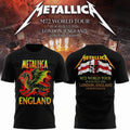 Metallica 2026 M72 World Tour London England Special T-Shirt Metallica Merch Fan Gifts