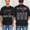 Hilary Duff The Lucky Me Tour With La Roux Pop Music Fan T-Shirt Hilary Duff Merch Gifts