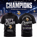 Minnesota Vikings 2026 2027 Champions T-Shirt Minnesota Vikings Merch Football Fan Apparel