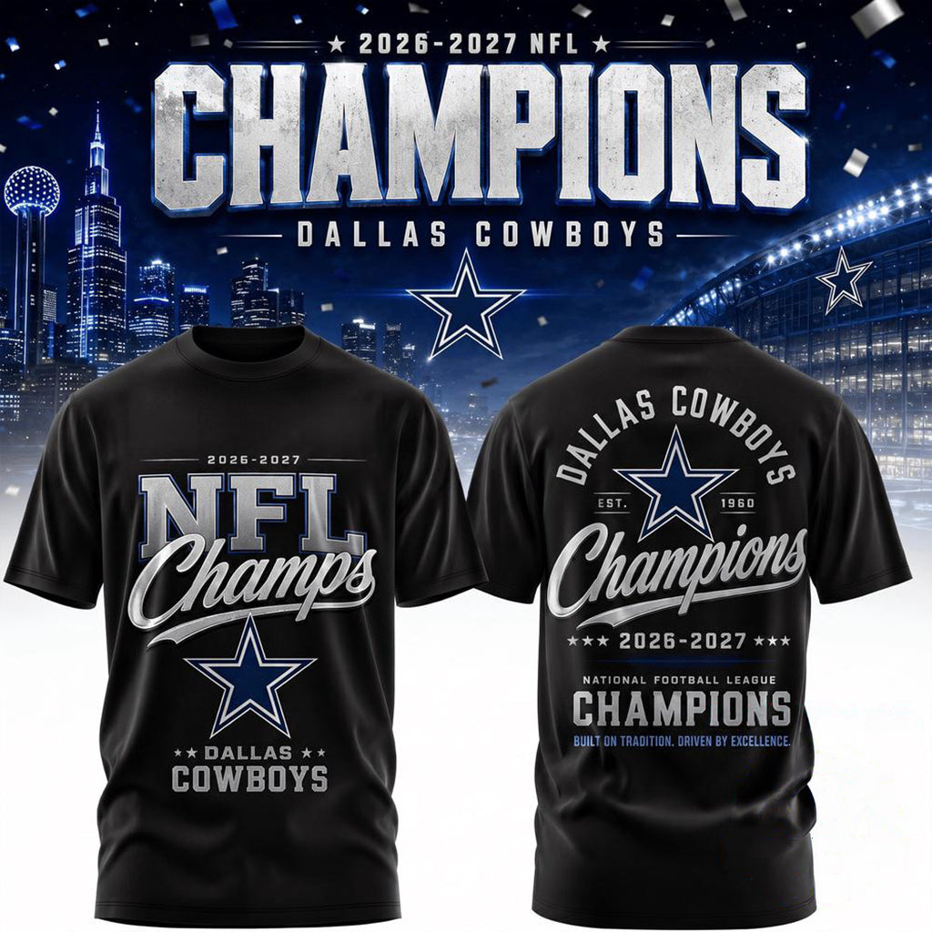 Chicago Bears 2026 2027 Champions T-Shirt Chicago Bears Merch Best Gifts For Football Fans