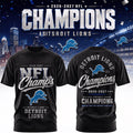 Detroit Lions 2026 2027 Champions T-Shirt Detroit Lions Merch Present For Football Enthusiast
