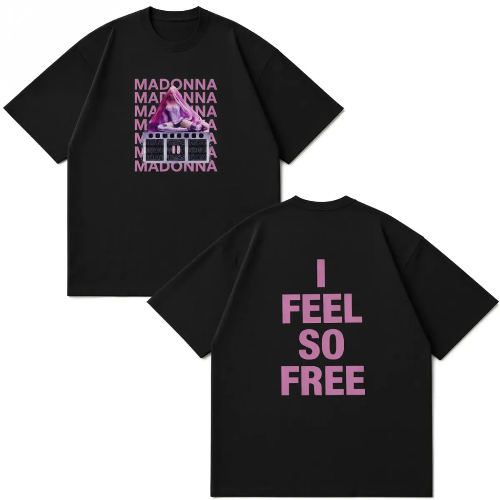 Madonna Merch I Feel So Free Madonna Confessions II Album Tour 2026 T-Shirt Gift For Music Fans