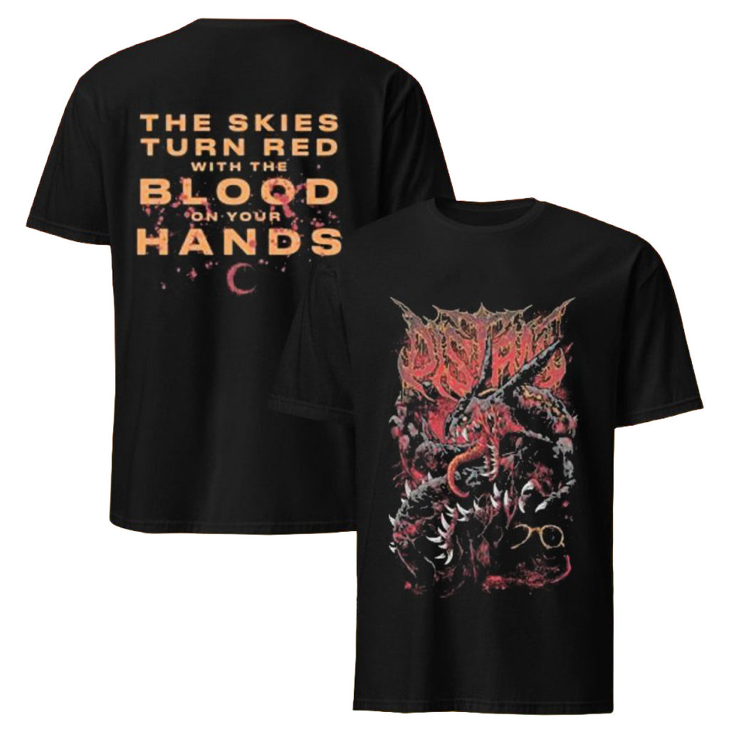 Distant Merch Shiny Sky Lord The Skies Turn Red With The Blood On Your Hands T-Shirt Him Gifts