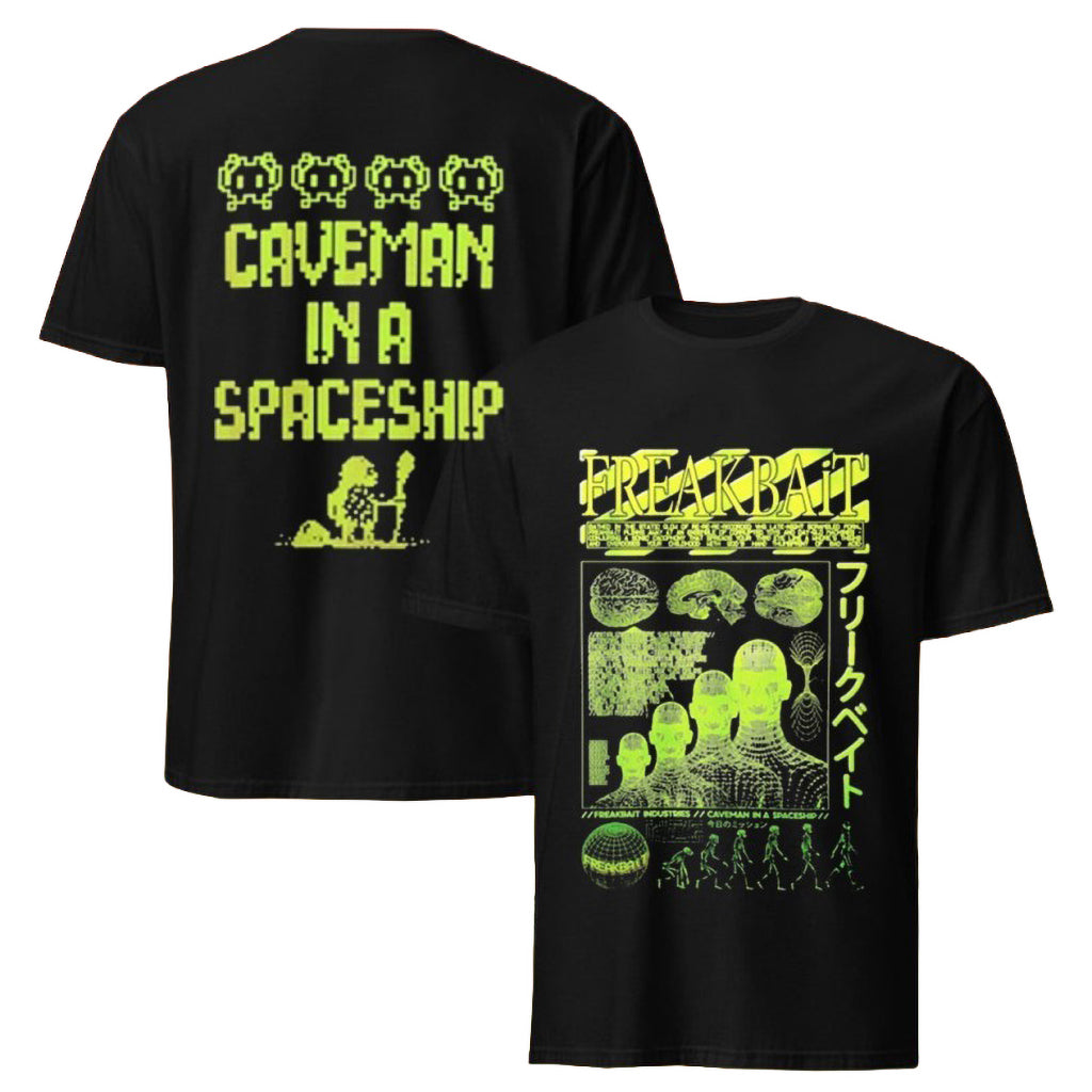 Freakbait Caveman In A Spaceship T-Shirt FREAKBAiT Merch Gifts For Husband
