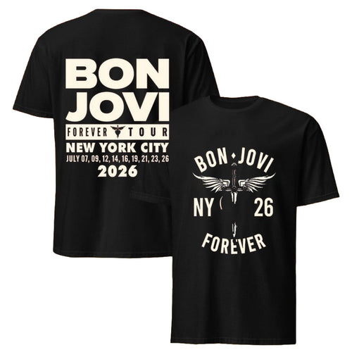 Bon Jovi NY 26 Forever Tour New York City T-Shirt Bon Jovi Merch Gift Ideas For Rock Fan