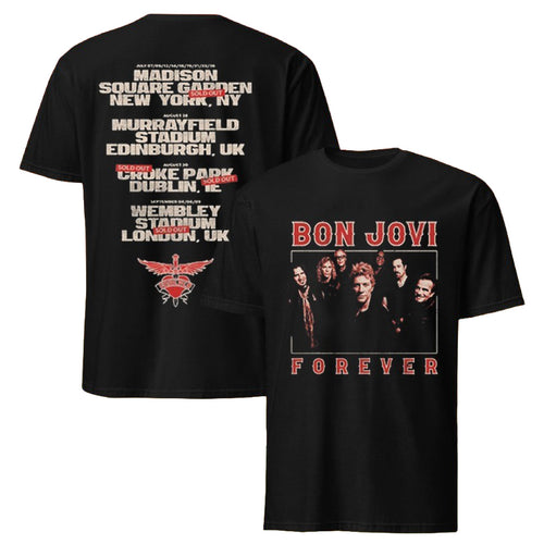 Bon Jovi Forever 2026 Band Photo Tour T-Shirt Bon Jovi Merch Gift For Rock Fan