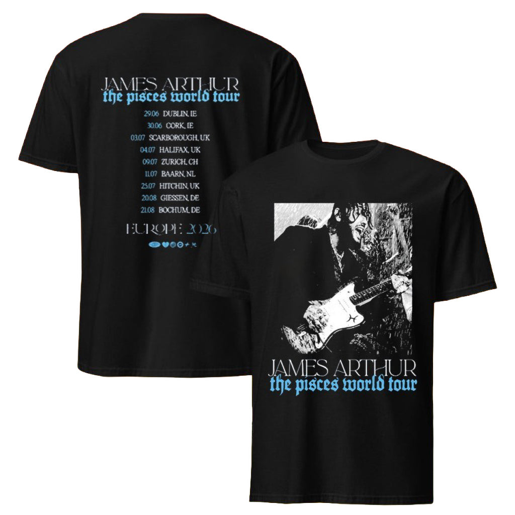 James Arthur The Pisces World Tour Photo Itin 2026 T-Shirt James Arthur Merch Gift For Fans