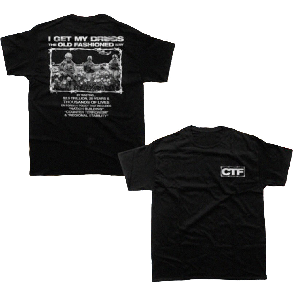 Carry The Fire Merch I Get My Dress The Old Fashioned Poppy T-Shirt Gifts For Dudes