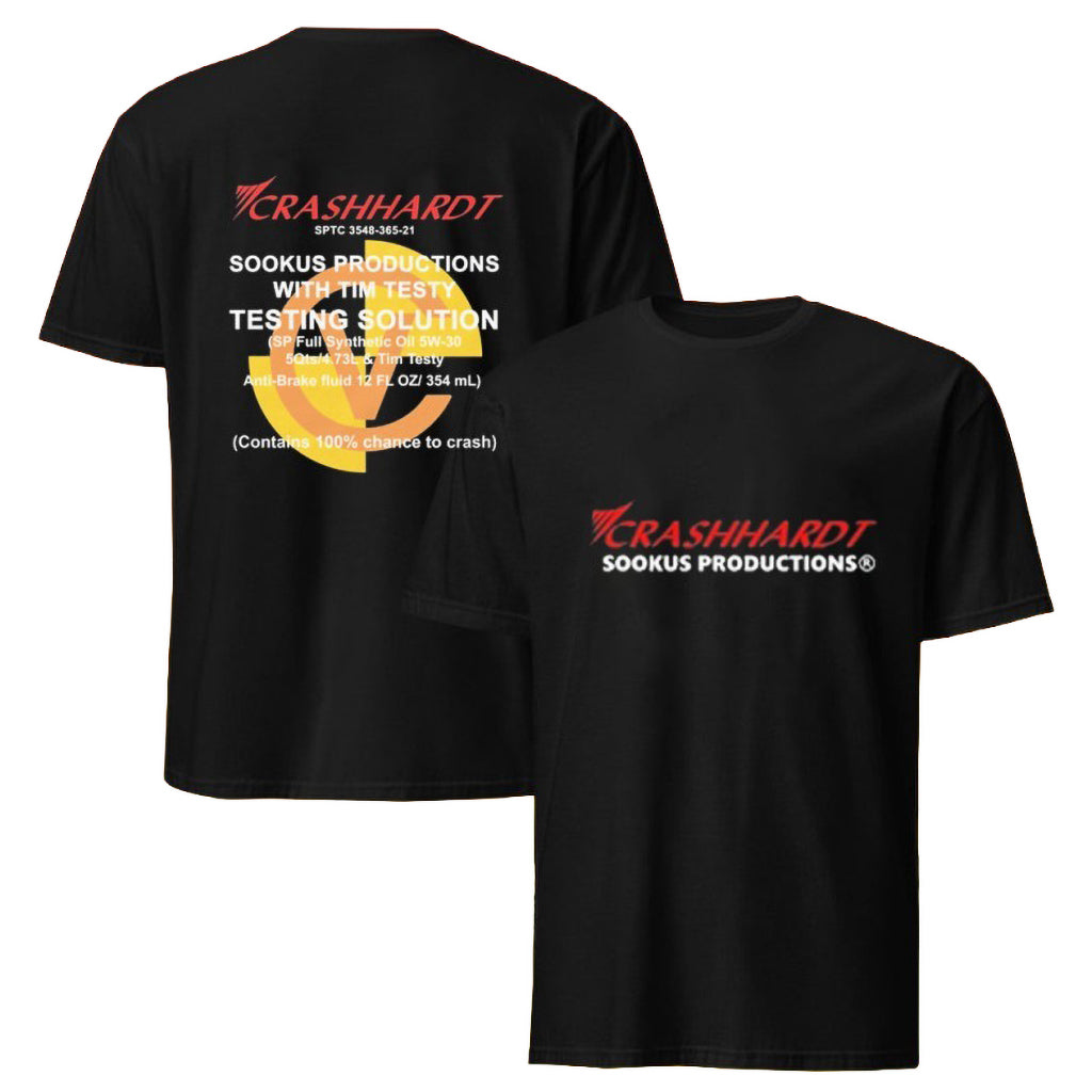 Tim Testy Test Center Crashhardt Sookus Productions T-Shirt Tim Testy Test Center Merch