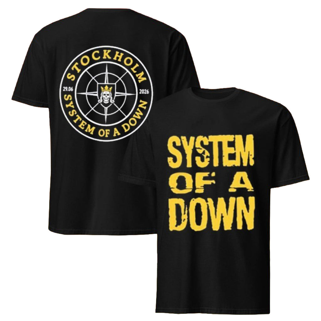 System Of A Down June 29 2026 Stockholm Swede  T-Shirt System Of A Down Merch Him Gifts