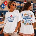 Heartbeat Love I Have A Domino_s Pizza Addiction T-Shirt Humorous Shirts Gifts For Friends