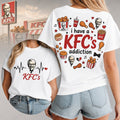 Heartbeat Lover I Have A KFC_s Addiction T-Shirt Unique Gift For Sister Birthday